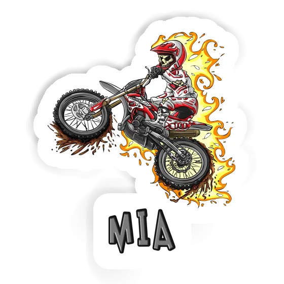 Mia Sticker Motocross Rider Laptop Image