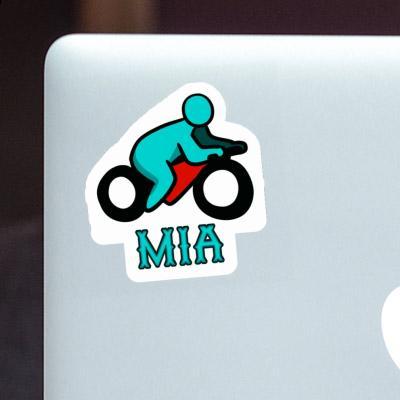 Mia Autocollant Motocycliste Laptop Image