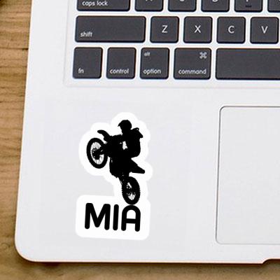 Sticker Motocross Rider Mia Notebook Image