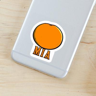 Sticker Mia Orange Notebook Image