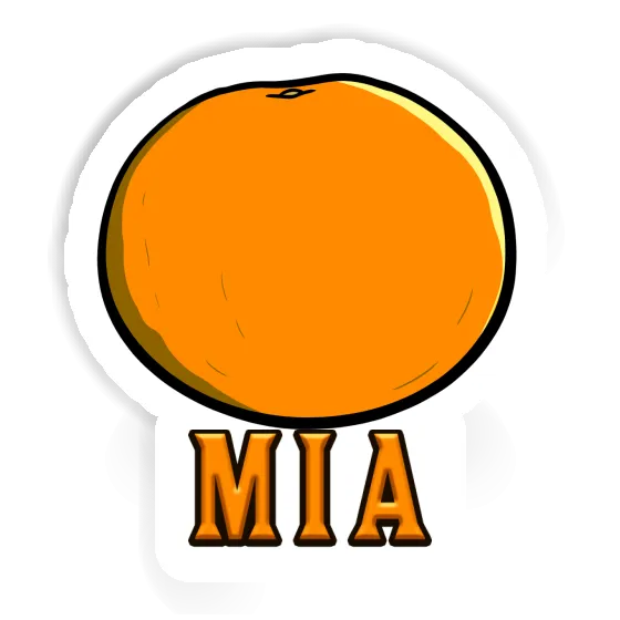 Sticker Mia Orange Notebook Image