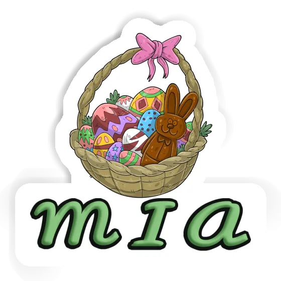 Easter basket Sticker Mia Laptop Image