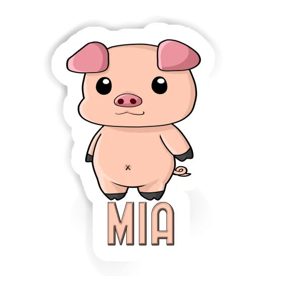 Sticker Mia Piglet Notebook Image