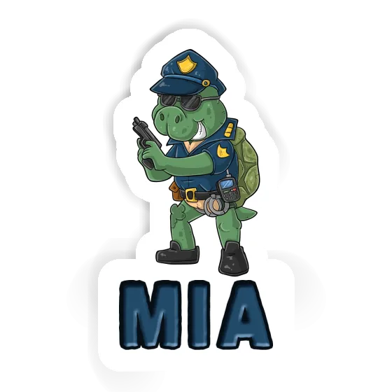 Polizist Sticker Mia Notebook Image