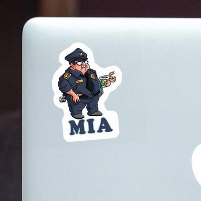 Police Officer Sticker Mia Laptop Image