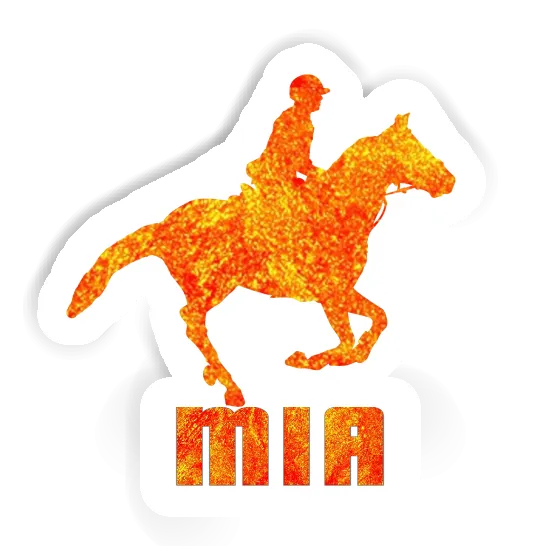 Sticker Mia Horse Rider Notebook Image