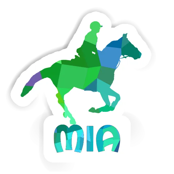 Sticker Mia Horse Rider Notebook Image