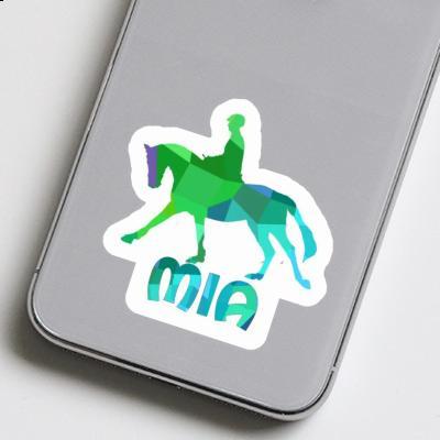 Sticker Horse Rider Mia Laptop Image