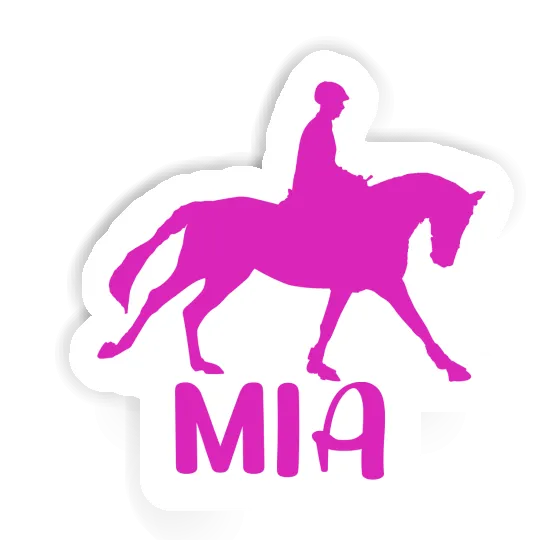 Sticker Mia Horse Rider Laptop Image