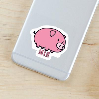 Sticker Pig Mia Laptop Image