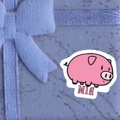 Sticker Pig Mia Image