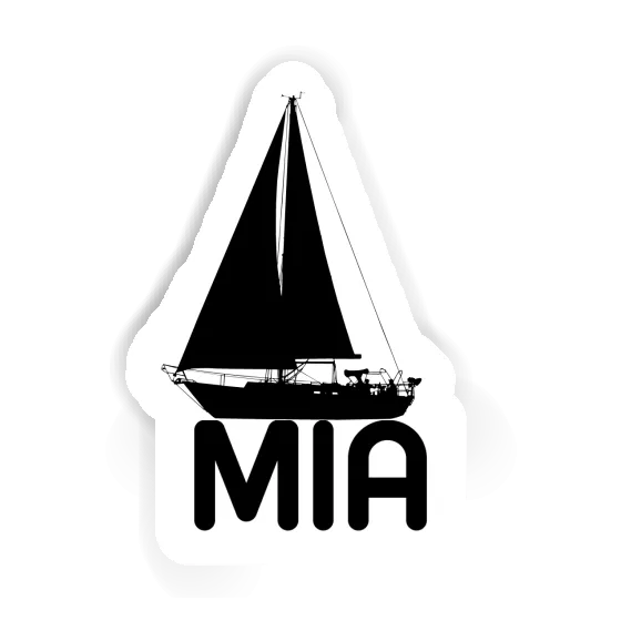 Sticker Mia Sailboat Image