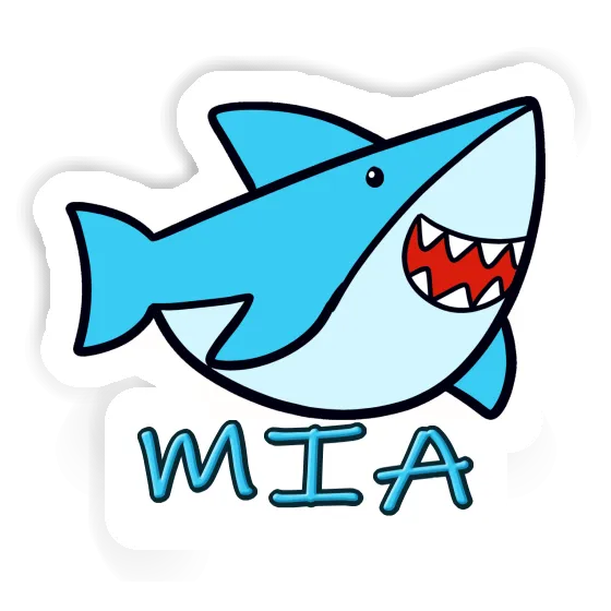 Shark Sticker Mia Laptop Image