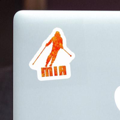 Mia Sticker Skier Laptop Image