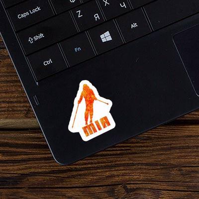 Mia Sticker Skier Notebook Image