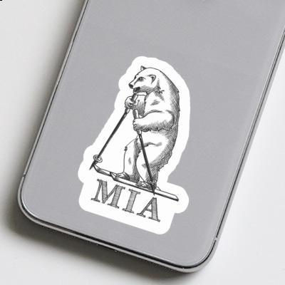 Skifahrer Sticker Mia Notebook Image