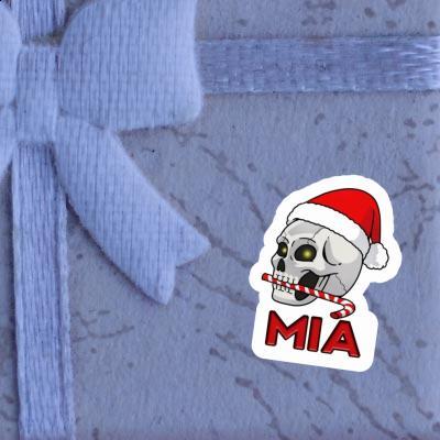 Aufkleber Weihnachtstotenkopf Mia Gift package Image