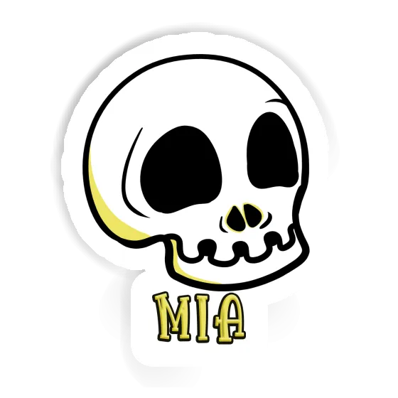 Skull Sticker Mia Laptop Image