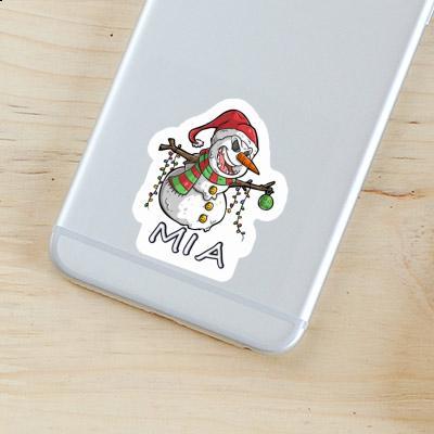 Sticker Mia Snowman Notebook Image