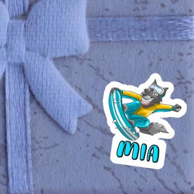 Autocollant Snowboardeur Mia Image