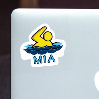 Swimmer Sticker Mia Laptop Image