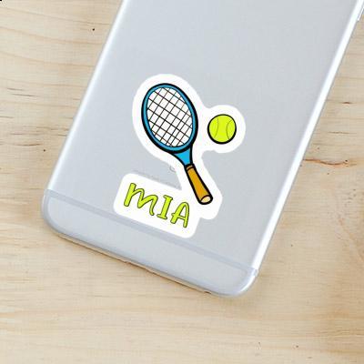 Sticker Tennis Racket Mia Laptop Image