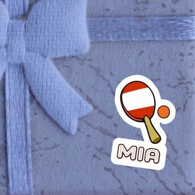 Table Tennis Paddle Sticker Mia Notebook Table Tennis Paddle Sticker Mia Notebook Image