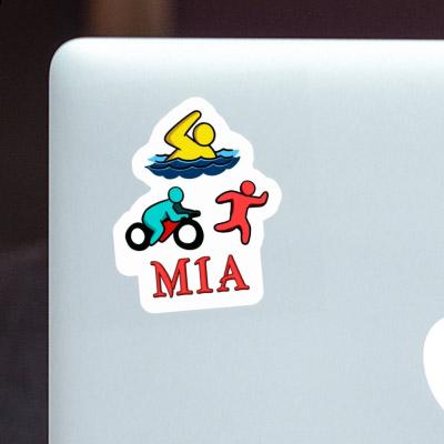 Triathlet Sticker Mia Laptop Image