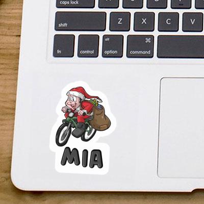 Mia Autocollant Cycliste Laptop Image