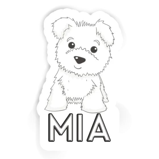 Terrier Sticker Mia Laptop Image