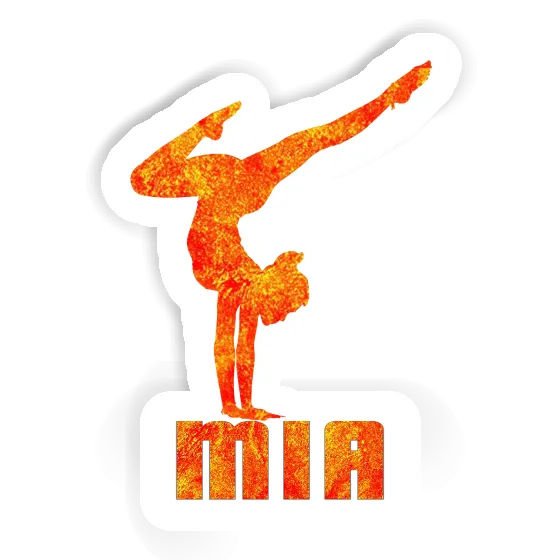 Sticker Yoga Woman Mia Notebook Image