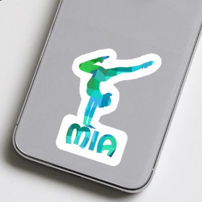 Sticker Yoga-Frau Mia Image