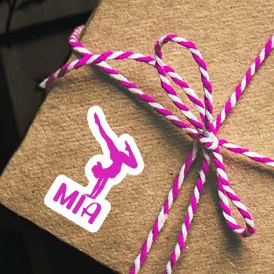 Mia Sticker Yoga Woman Notebook Image