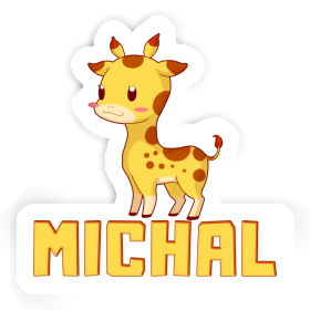 Michal Sticker Giraffe Image