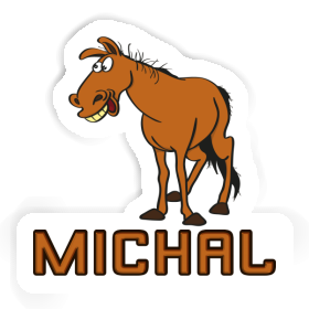 Michal Autocollant Cheval Image