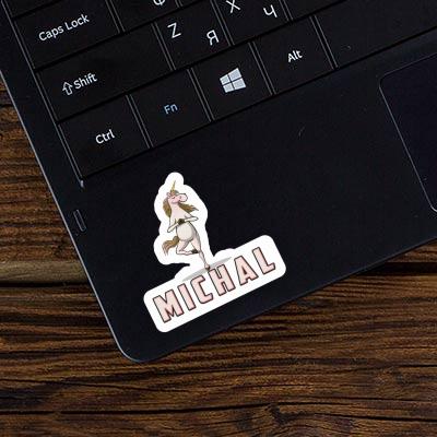 Sticker Yoga Unicorn Michal Laptop Image