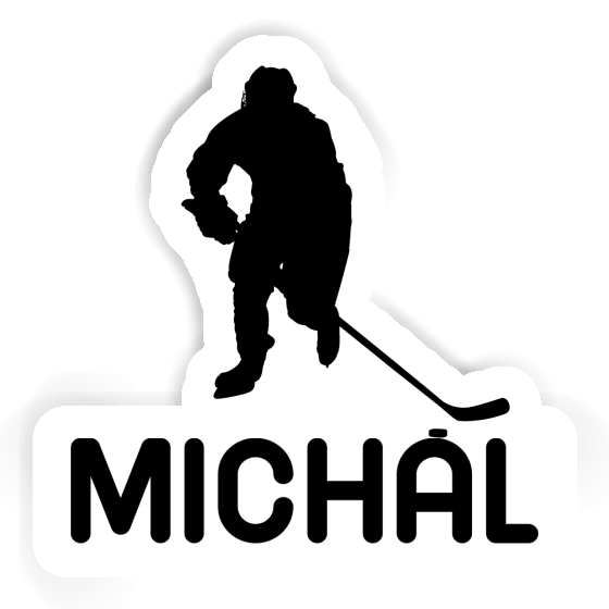 Sticker Hockey Player Michal Notebook Image