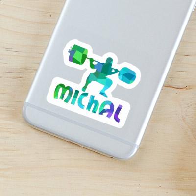 Sticker Michal Weightlifter Laptop Image