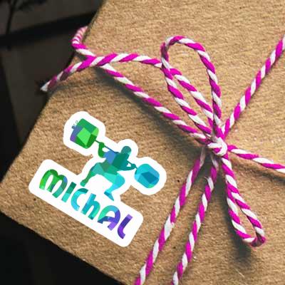 Sticker Michal Weightlifter Notebook Image