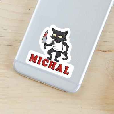 Sticker Michal Psycho Cat Sticker Michal Psycho Cat Image
