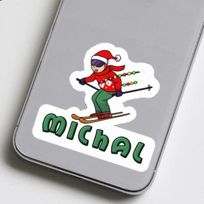 Sticker Christmas Skier Michal Notebook Sticker Christmas Skier Michal Gift package Image