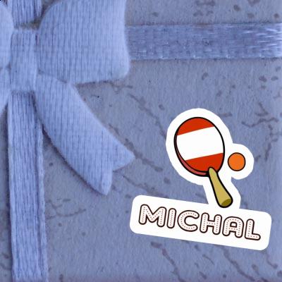 Michal Sticker Table Tennis Paddle Image