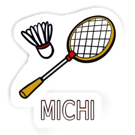 Michi Sticker Badminton Racket Image