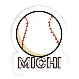 Michi Sticker Baseball Image