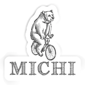 Cycliste Autocollant Michi Image