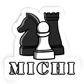 Pièce d'échec Autocollant Michi Image