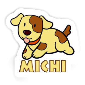 Aufkleber Hund Michi Image