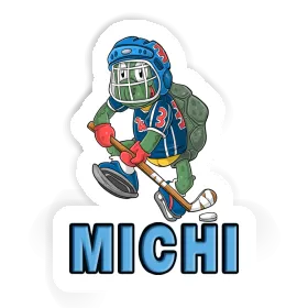Michi Sticker Hockey Player Image