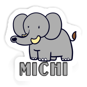 Sticker Elephant Michi Image