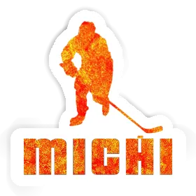 Joueur de hockey Autocollant Michi Image
